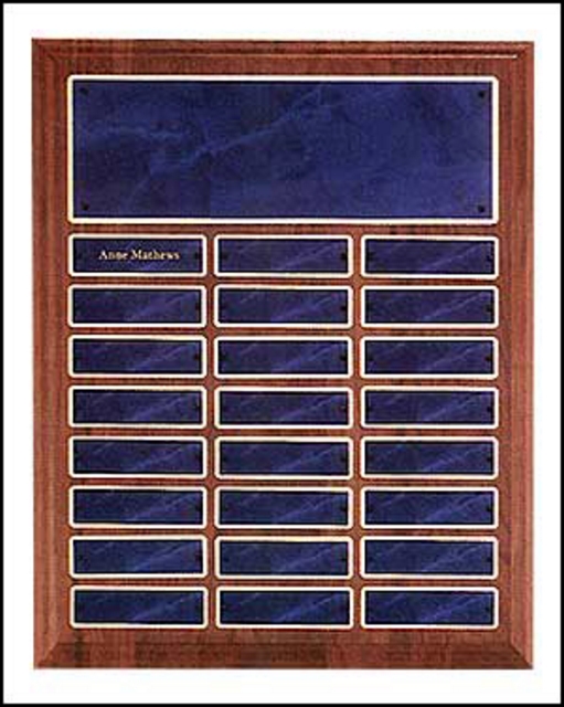 Perpetual Plaque with 24 Sapphire Plates (12"x15")